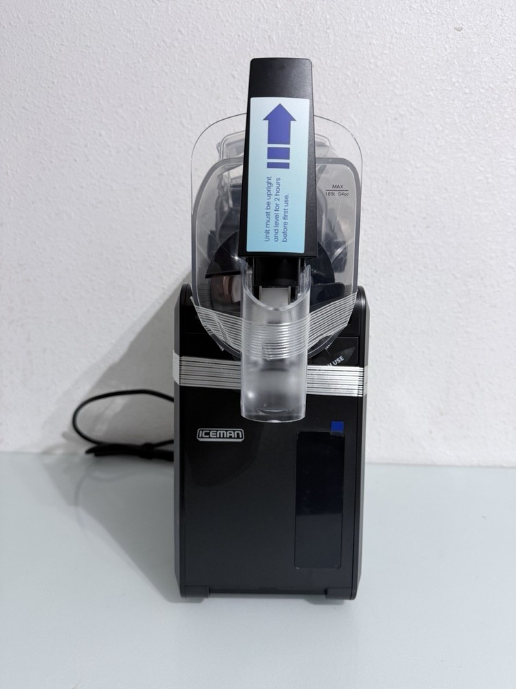Iceman Slush-Ease Slushy Maker with Customizable Thickness, 64oz, Black
