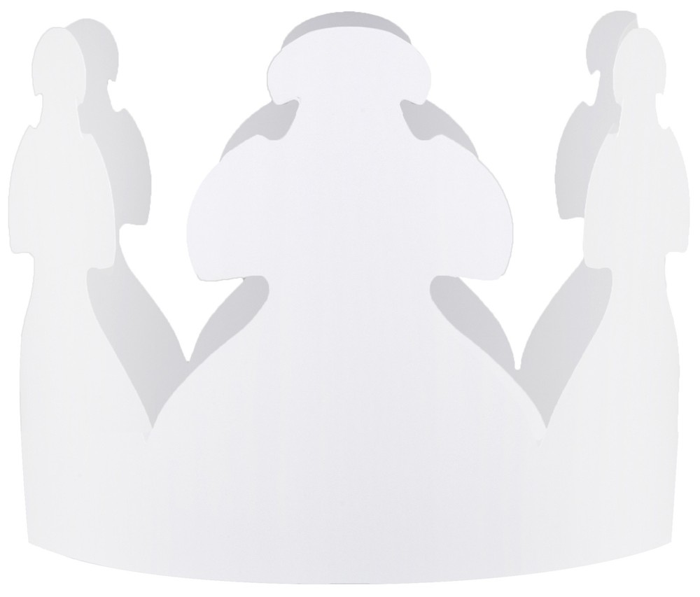 Hygloss Crowns 24/Pkg-White