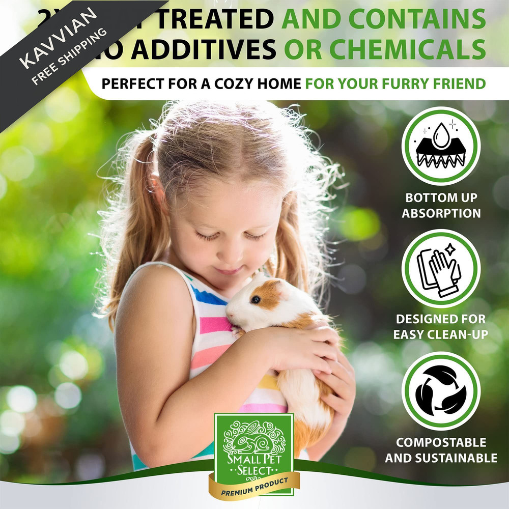100% Natural Corn Cob Bedding for Pets - Small Pet Select 12lb, brown