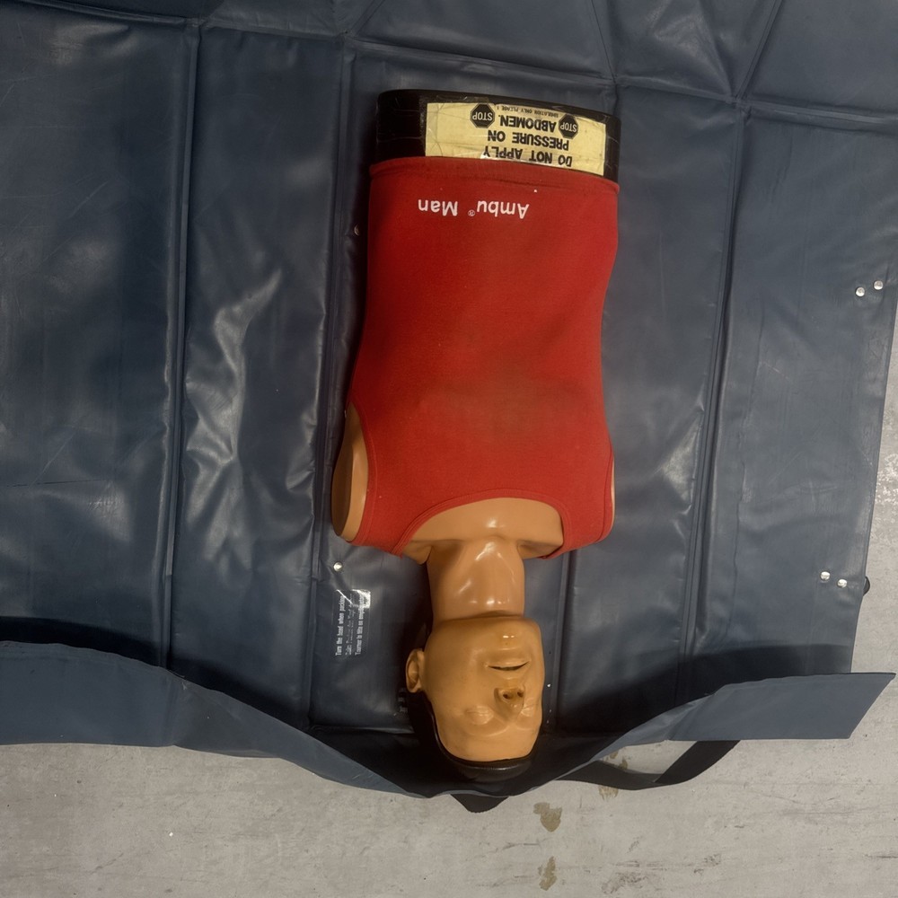 Ambu Man CPR Training Manikin Dummy W/ Case