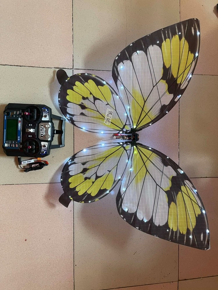 RC LED Flying Butterfly (Flapping Wings) – Remote Control Event / Party Prop