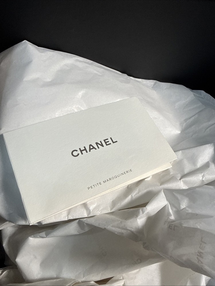 AUTHENTIC SIGNED CHANEL BLACK BOX (1455)