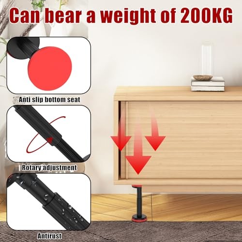 2Pcs Telescopic Support Pole, Undermount Sink Support Adjustable Support