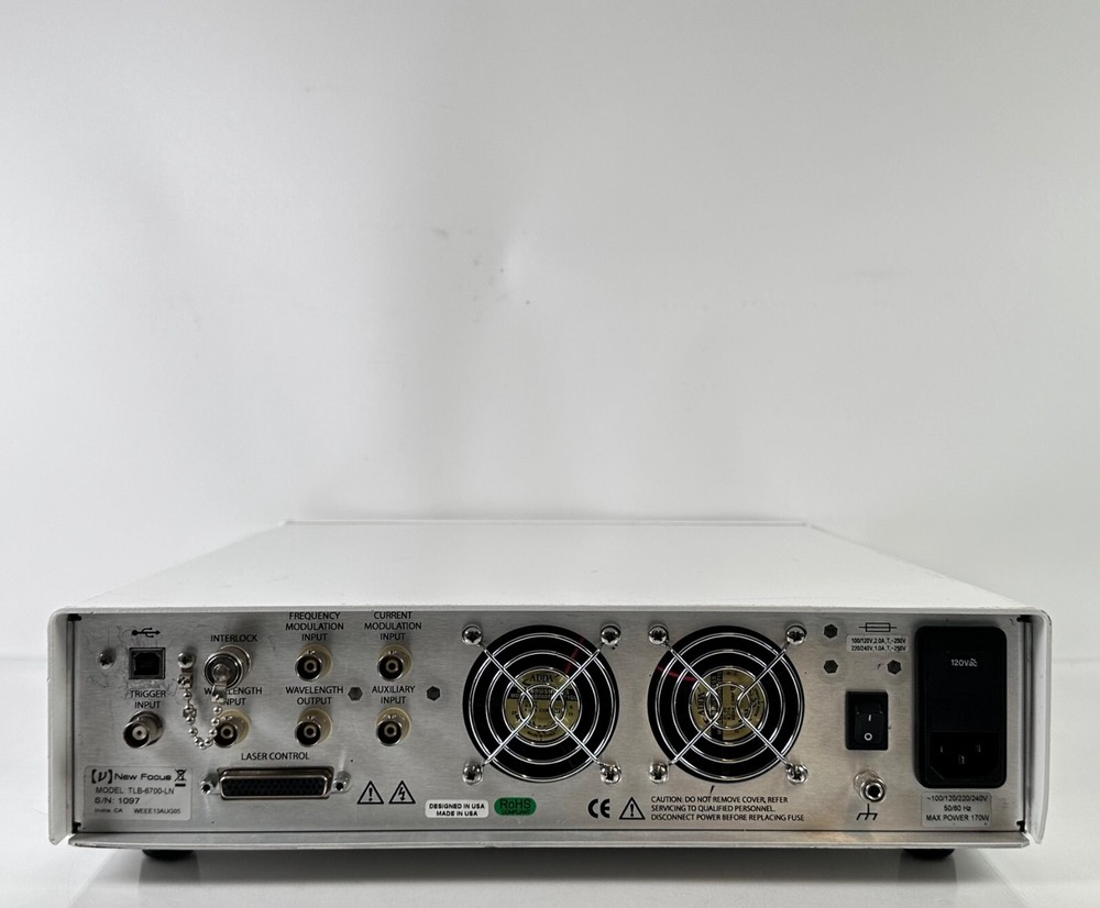 New Focus TLB-6700-LN Tunable Diode Laser Controller