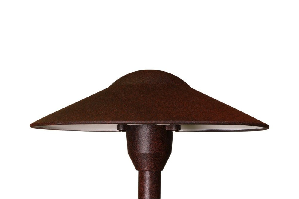 Best Pro Lighting Low Voltage LED Lighting Mushroom Path Light Rust Finish 2 Pcs