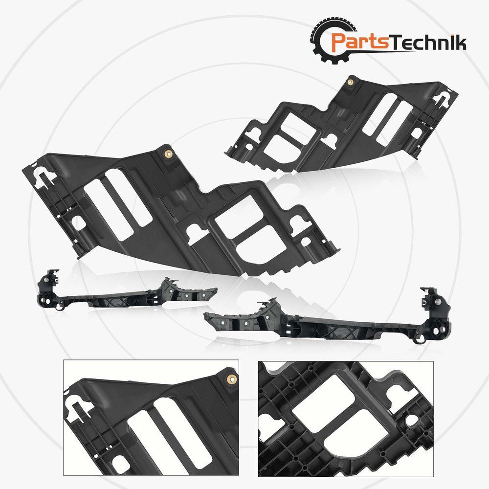 For 2009-2013 VW Golf Headlight Support Bracket Holder Mount Panel 4PCS Set