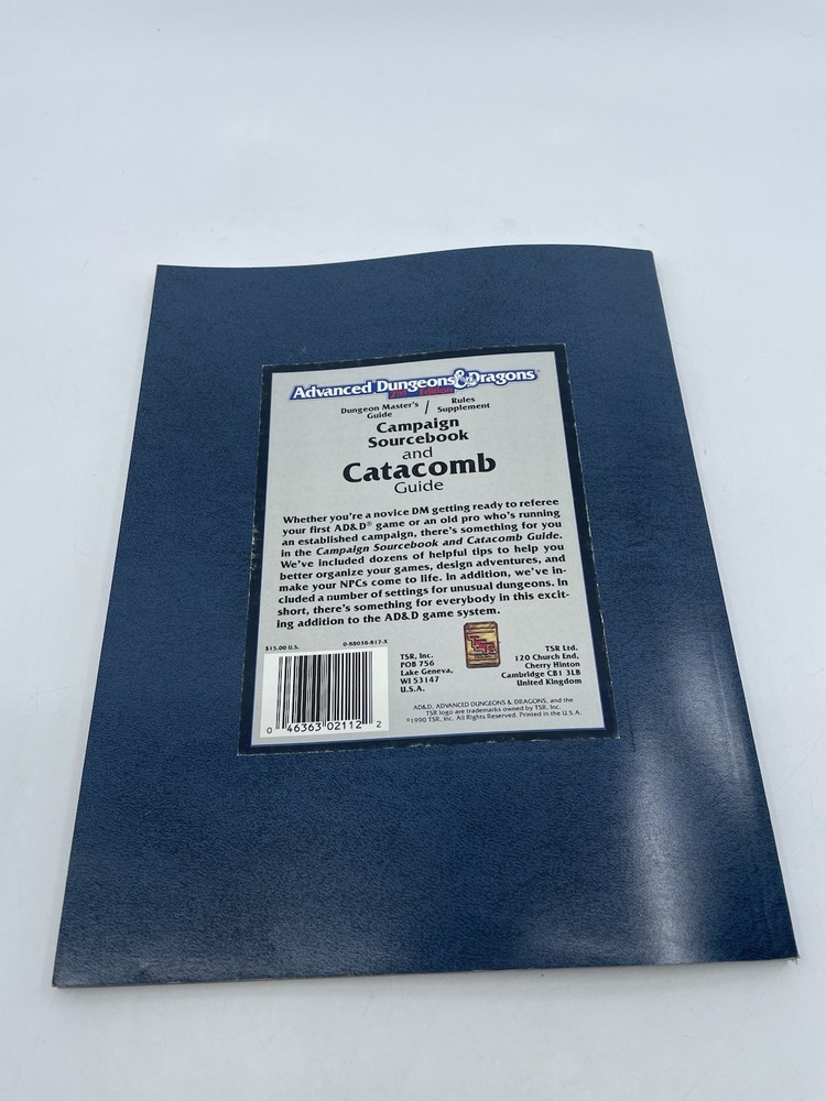 Advanced Dungeons & Dragons Campaign Sourcebook & Catacomb Guide
