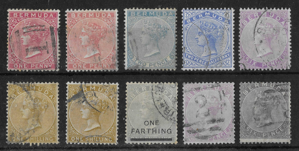 Bermuda 1865-1904 QV Selection (10v)
