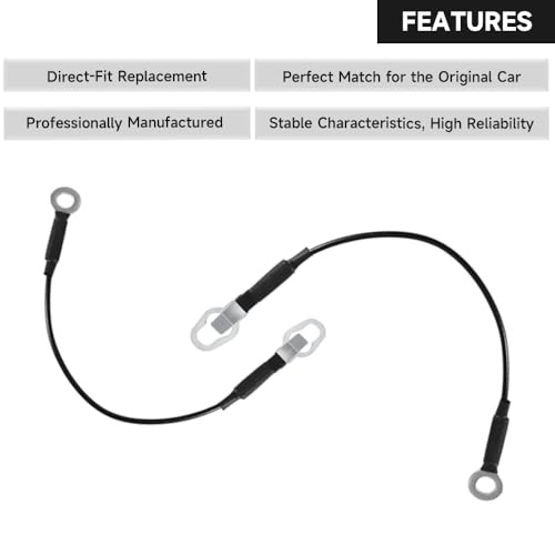 Rear Tailgate Support Cable Lift Gate Pickup Tailgate Lift Support Straps -