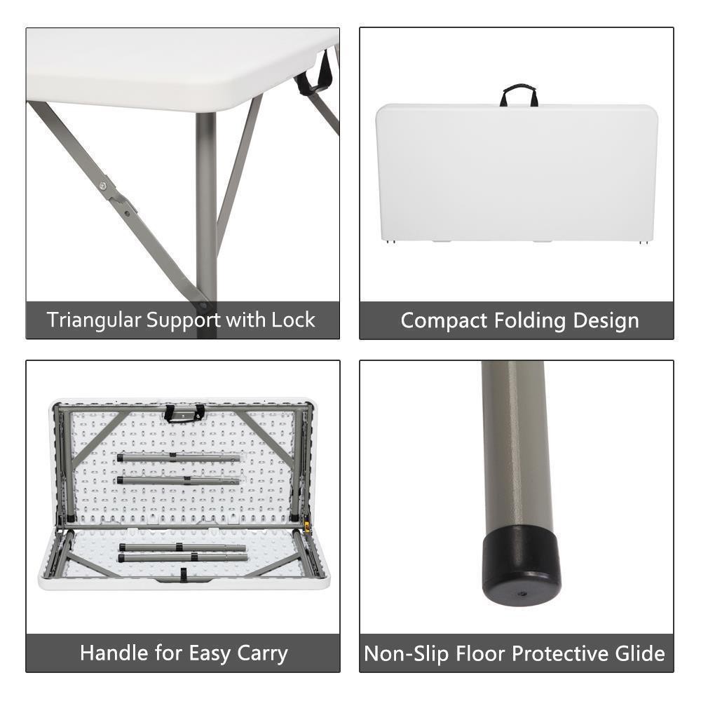 34" Protable Foldable Table Camping Picnic Kitchen Dining Buffets BBQ Tables US