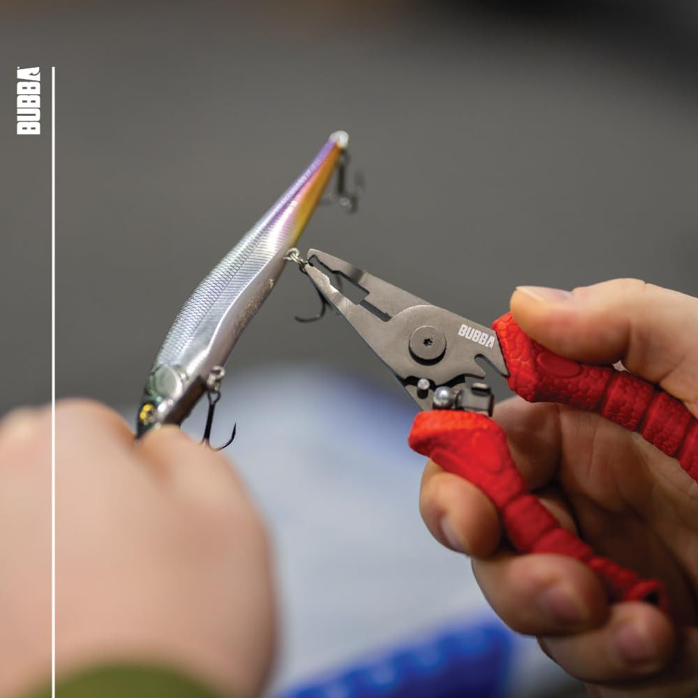 6" Split Ring Pliers Micro Serrated Line Cutters Stainless Steel Construction