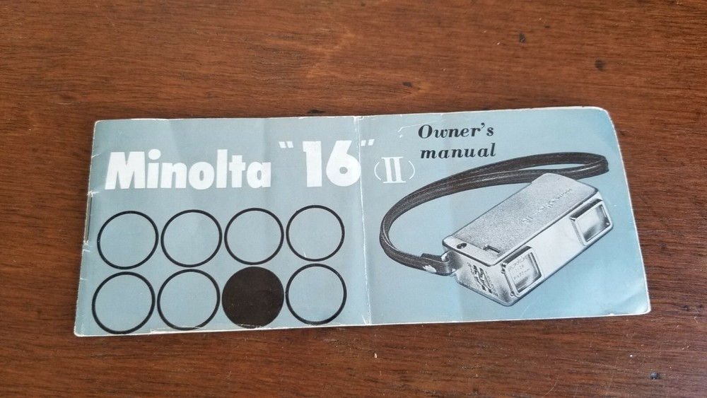 Minolta "16" (II) Owner's Manual