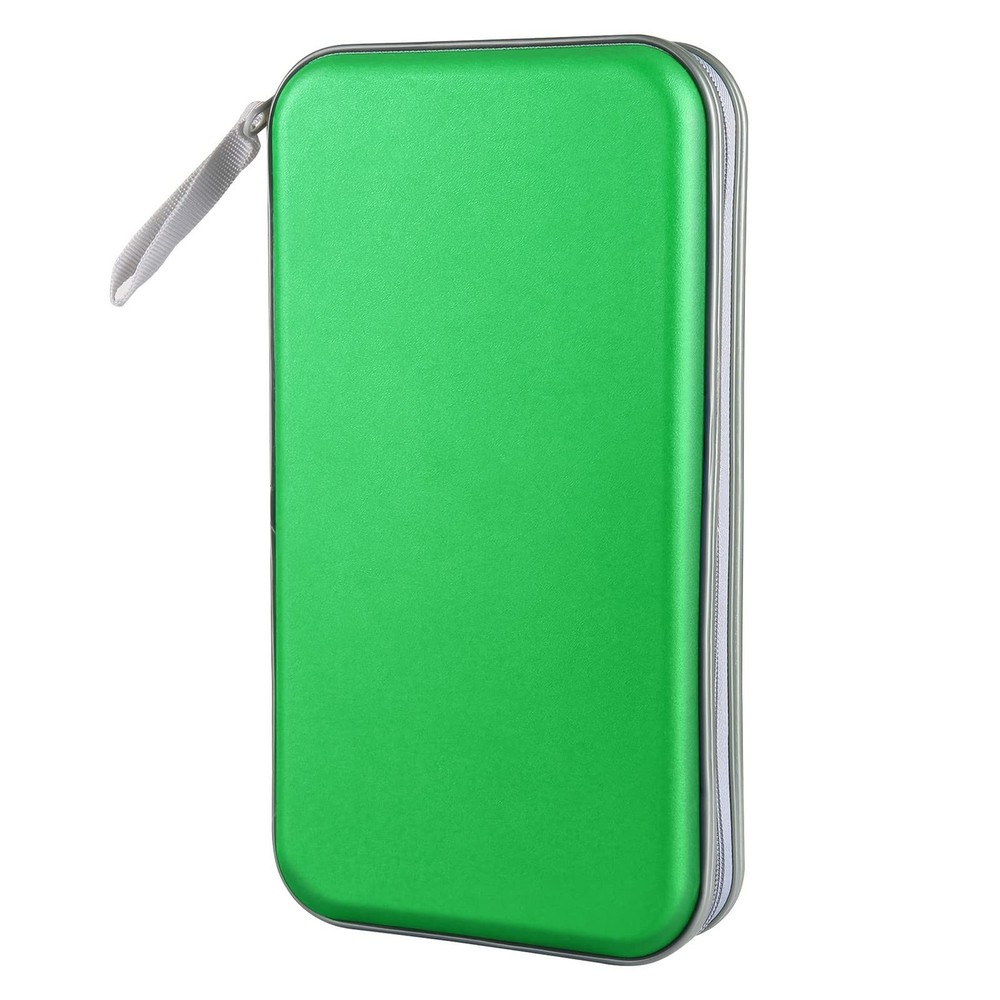 CD Case Holder, 80 Capacity CD/DVD Case Holders Wallet Hard Plastic CD DVD Di...