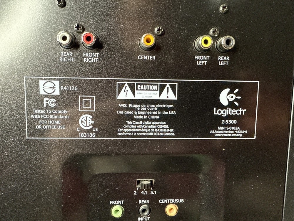 Logitech Z-5300E Computer Speaker Subwoofer Only, Fully Tested