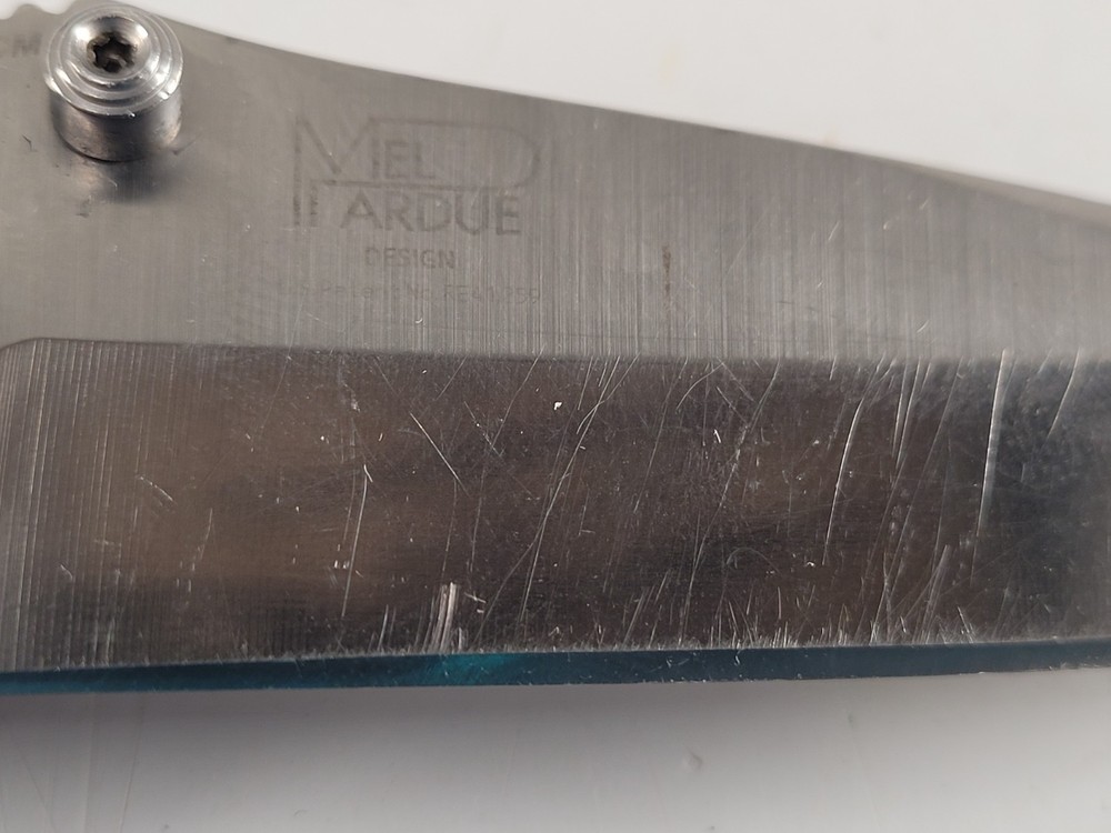 BenchmadeMini Griptilian Black Grivory Drop-point Folding Knife