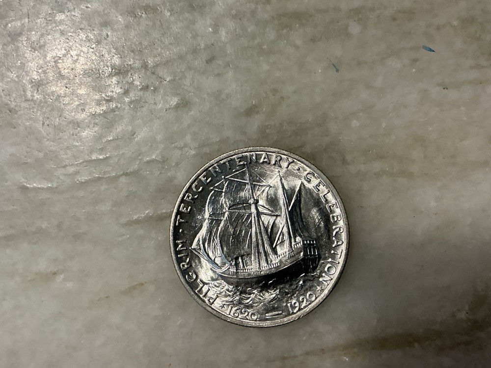1920 Pilgrim Silver Commemorative Half Dollar BU