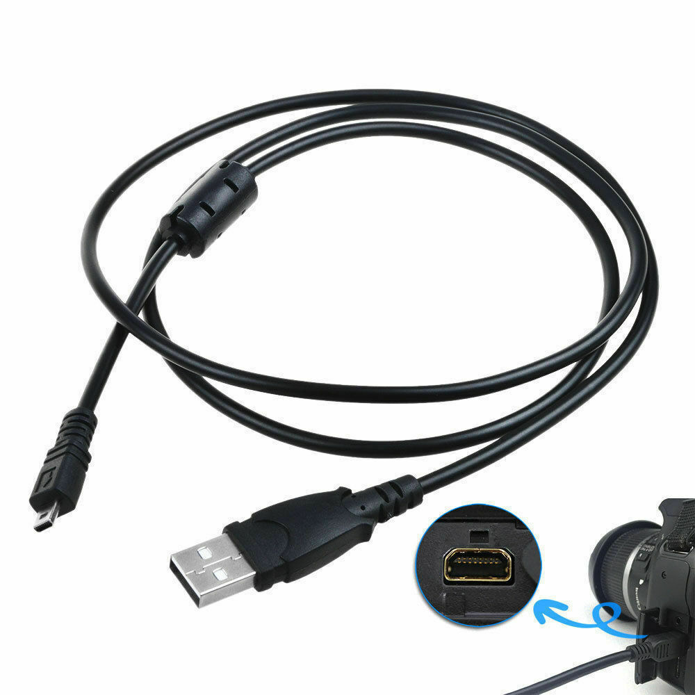 USB DC Charger PC Data Sync Cable Cord Lead For Sanyo Xacti VPC-E1500TP Camera