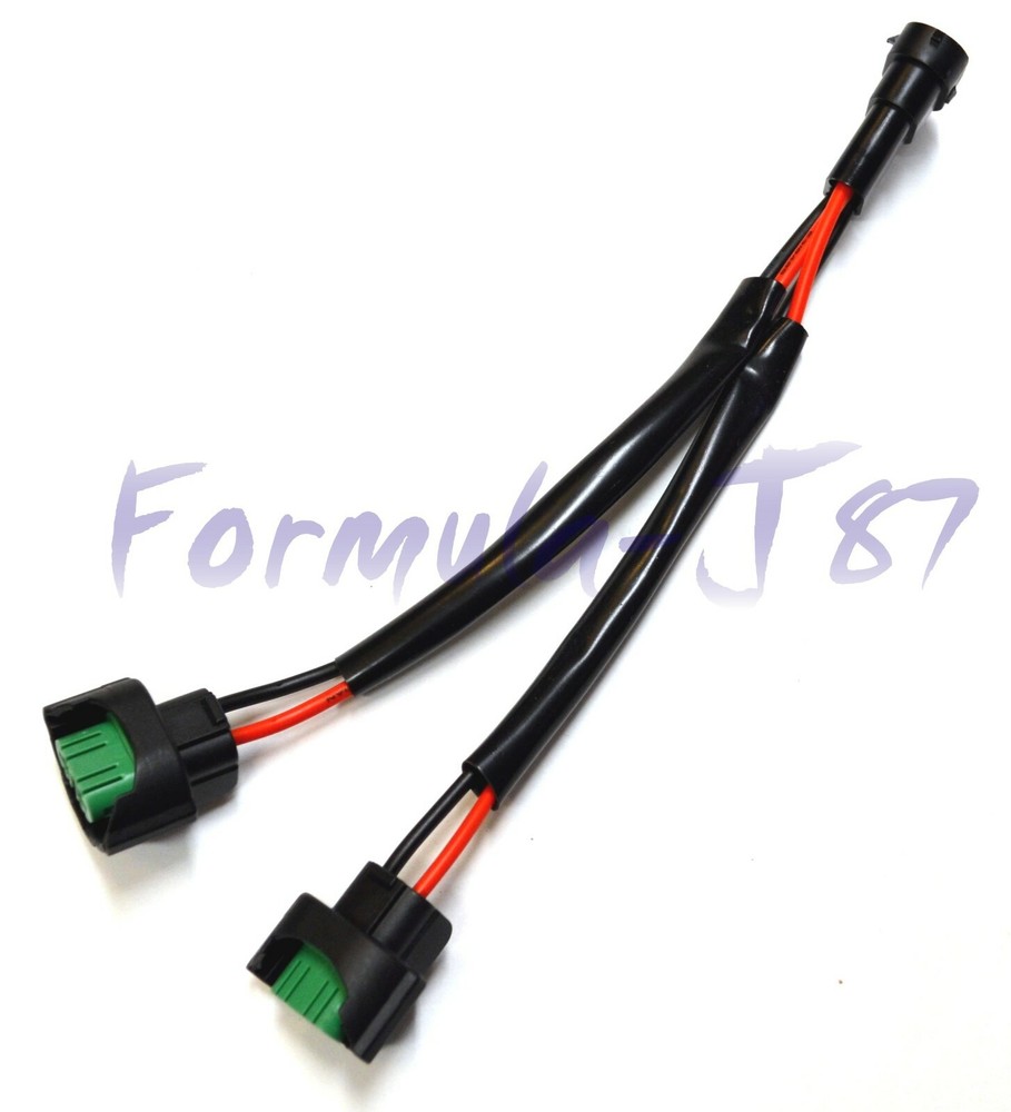 Splitter Wire P C H11 Two Harness Fog Light Replacement Female Connector Socket