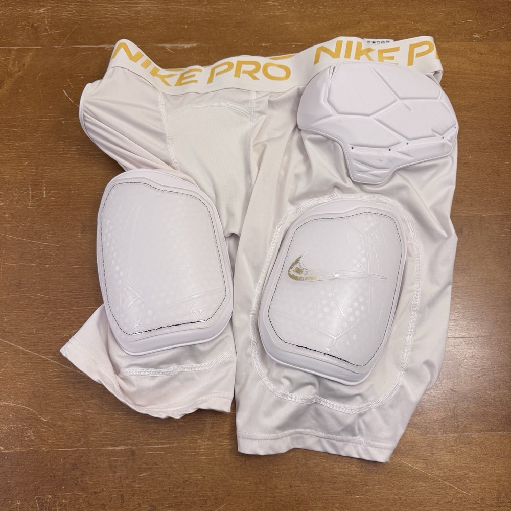 Nike Pro Shorts Mens 3XL White Hyperstrong Core Hardplate Compression Padded