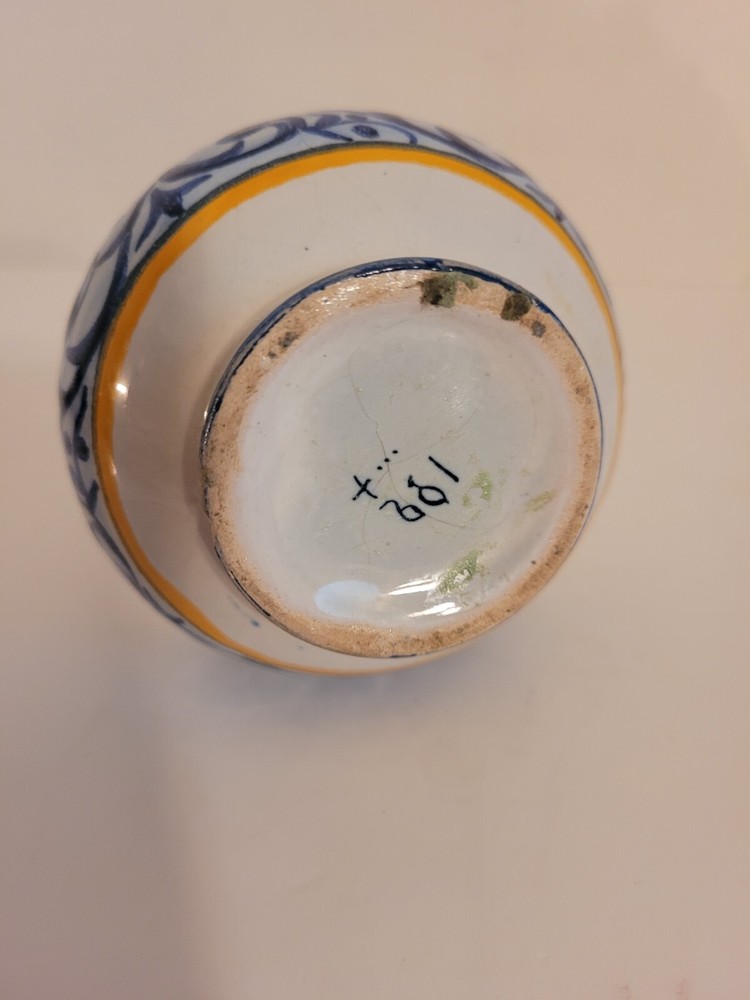 H B Quimper Vase/Decanter Marked 7"