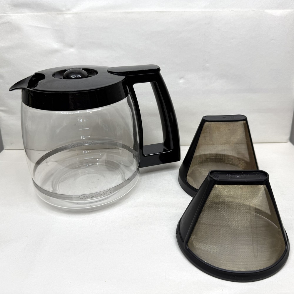 Cuisinart 14-Cup Programmable Drip Coffee Maker - Black Glass Carafe Reusable