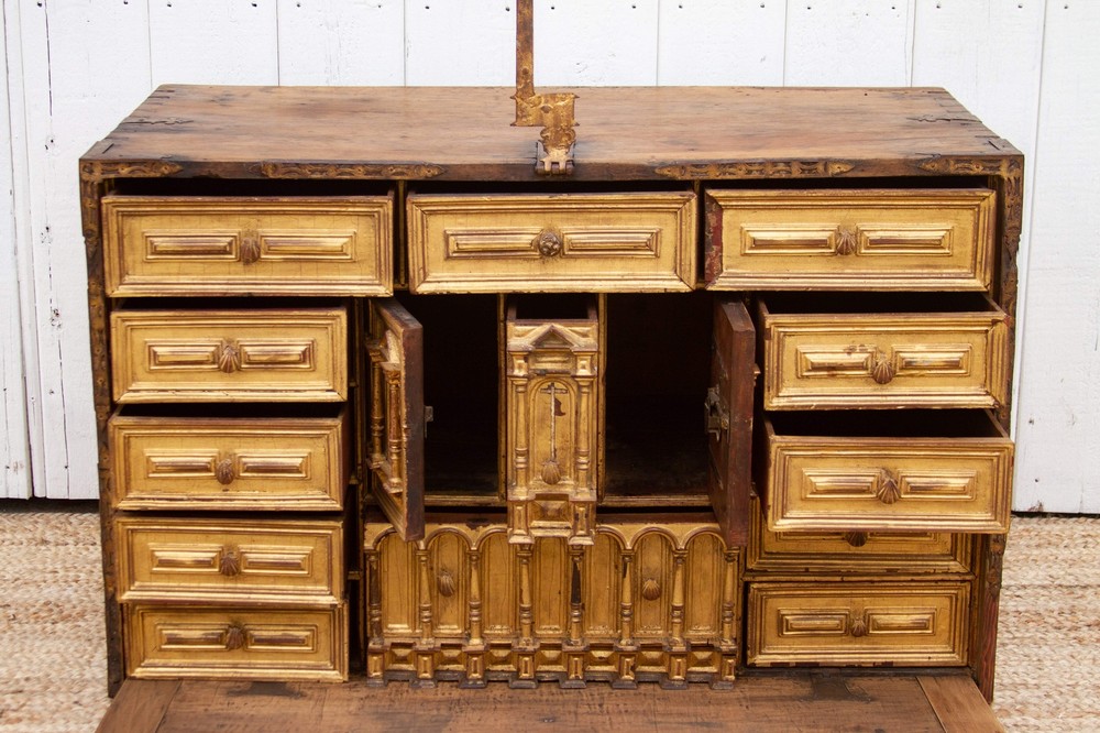 Large 18th Century Spanish Bargueño Chest