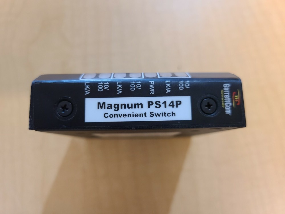 GarrettCom Magnum PS14P PoE Power Source Convenient Switch Extended Temperature