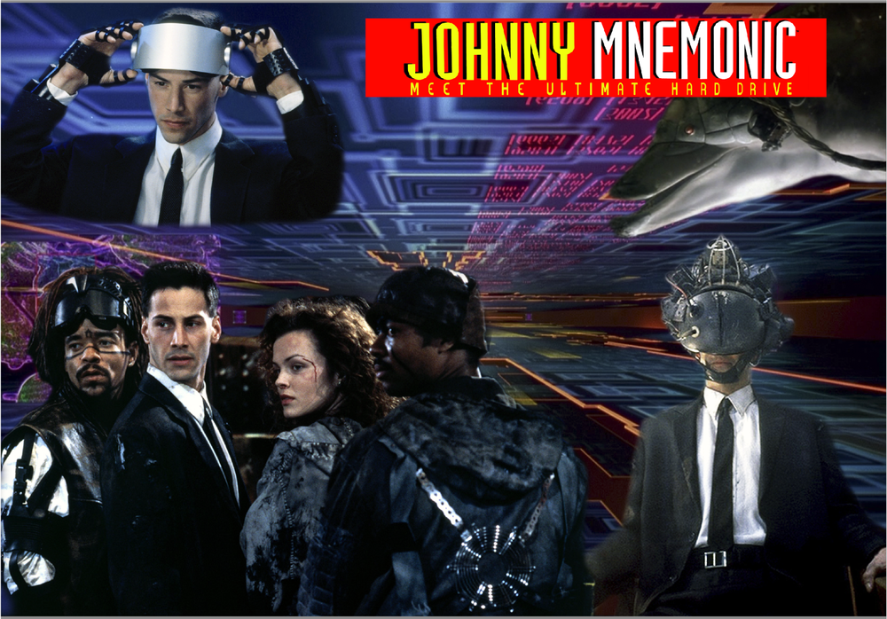 Williams Johnny Mnemonic Pinball Machine Translite Custom #1
