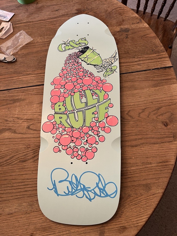G&S SIGNED BILLY RUFF Limited Edition Gordon Smith skateboard deck