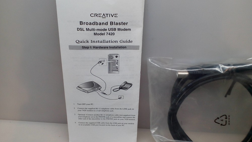 Creative Broadband Blaster DSL Multi-mode USB Modem 7420 Free Shipping
