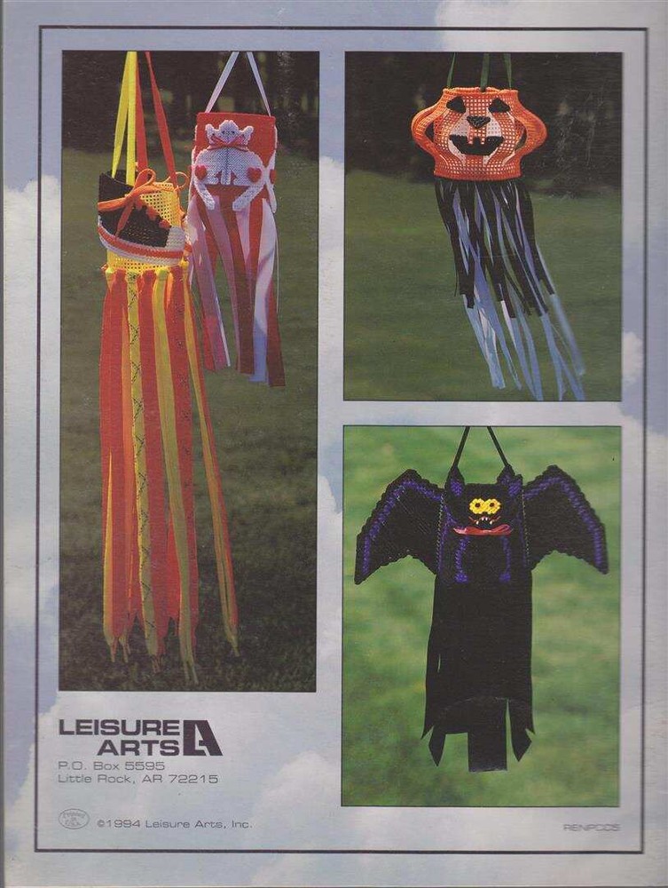 OOP!!! PLASTIC CANVAS CREATIVE WINDSOCKS 7 SUPER CUTE DESIGNS