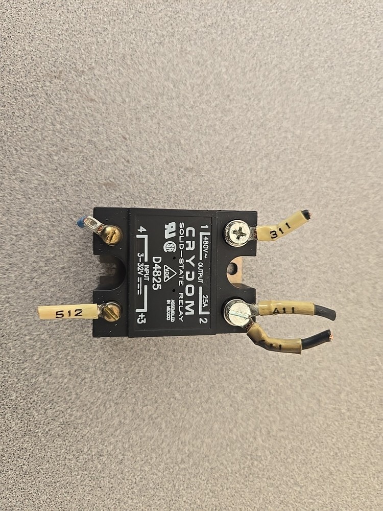 CRYDOM D4825 Solid State Relay Output 480VAC 25A Input 3-32VDC
