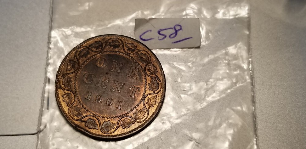 Canada 1901 Gem High Grade Large Cent Idc58.