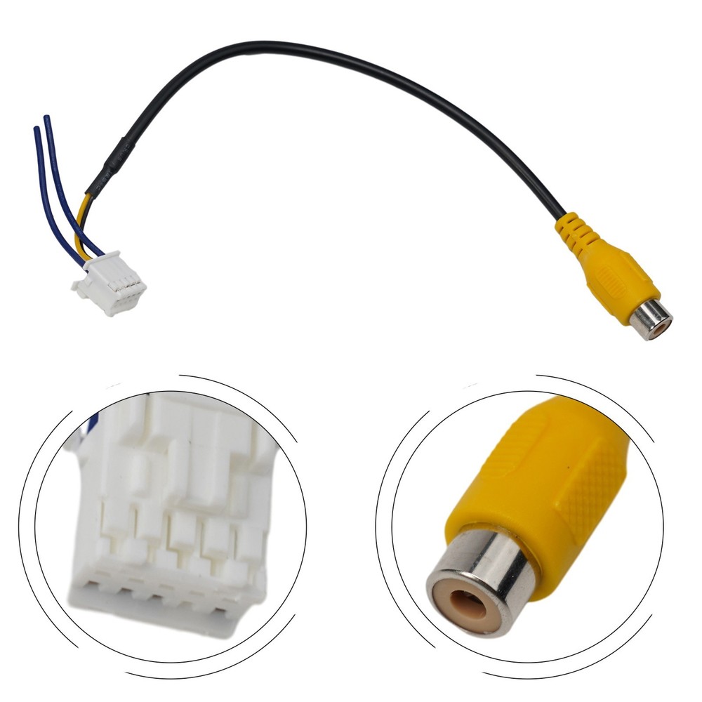 Easy Installation 10 Pin Camera Wiring Connector Video Input Cable Adapter