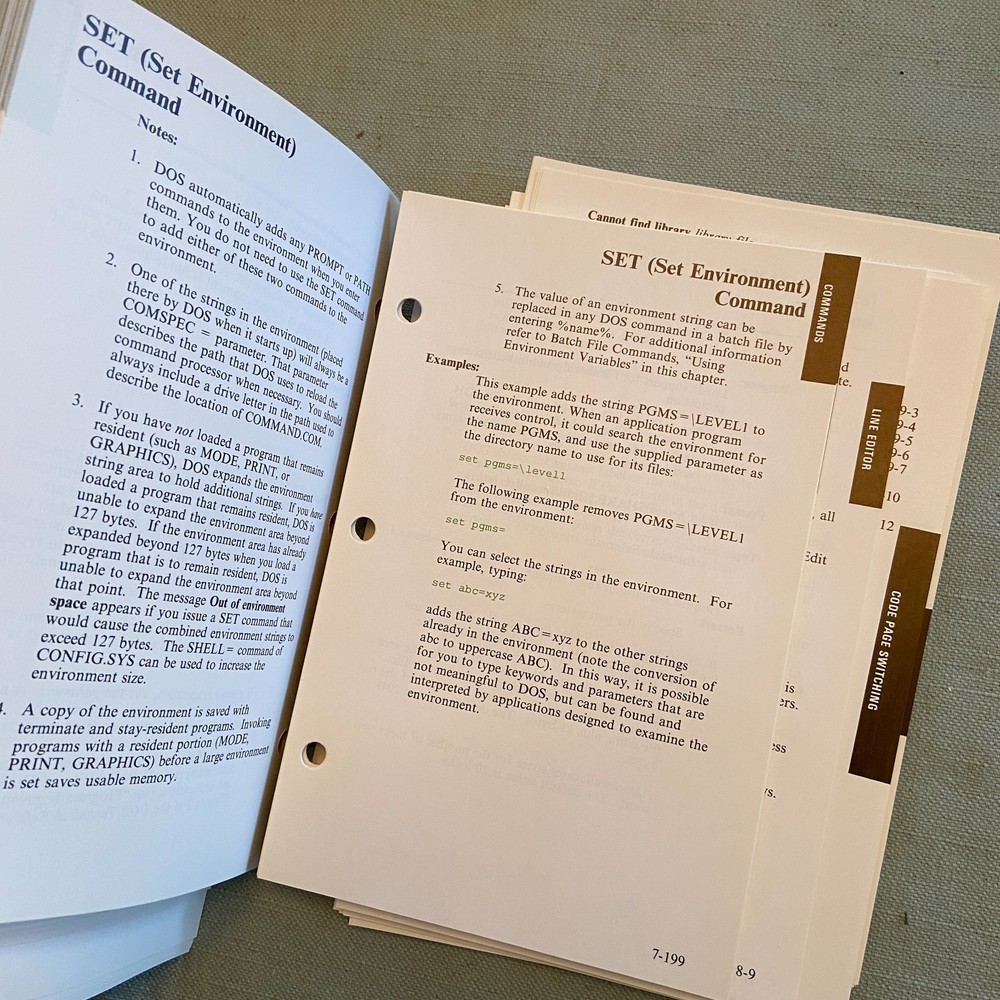 IBM Disk Operating System Version 3.30 Reference 1st Ed. 1987 Programming Family