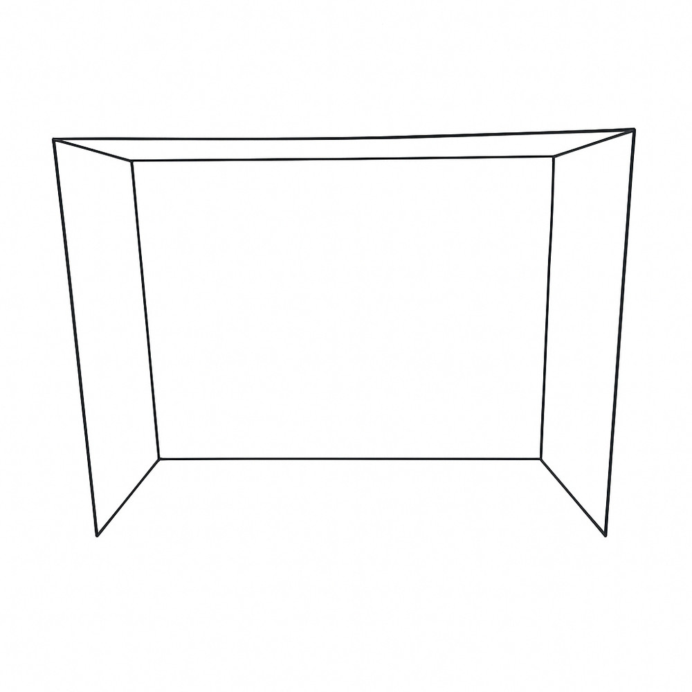 Golf Simulator Metal Enclosure Poles 8x8 Impact Screen Backdrop Complete