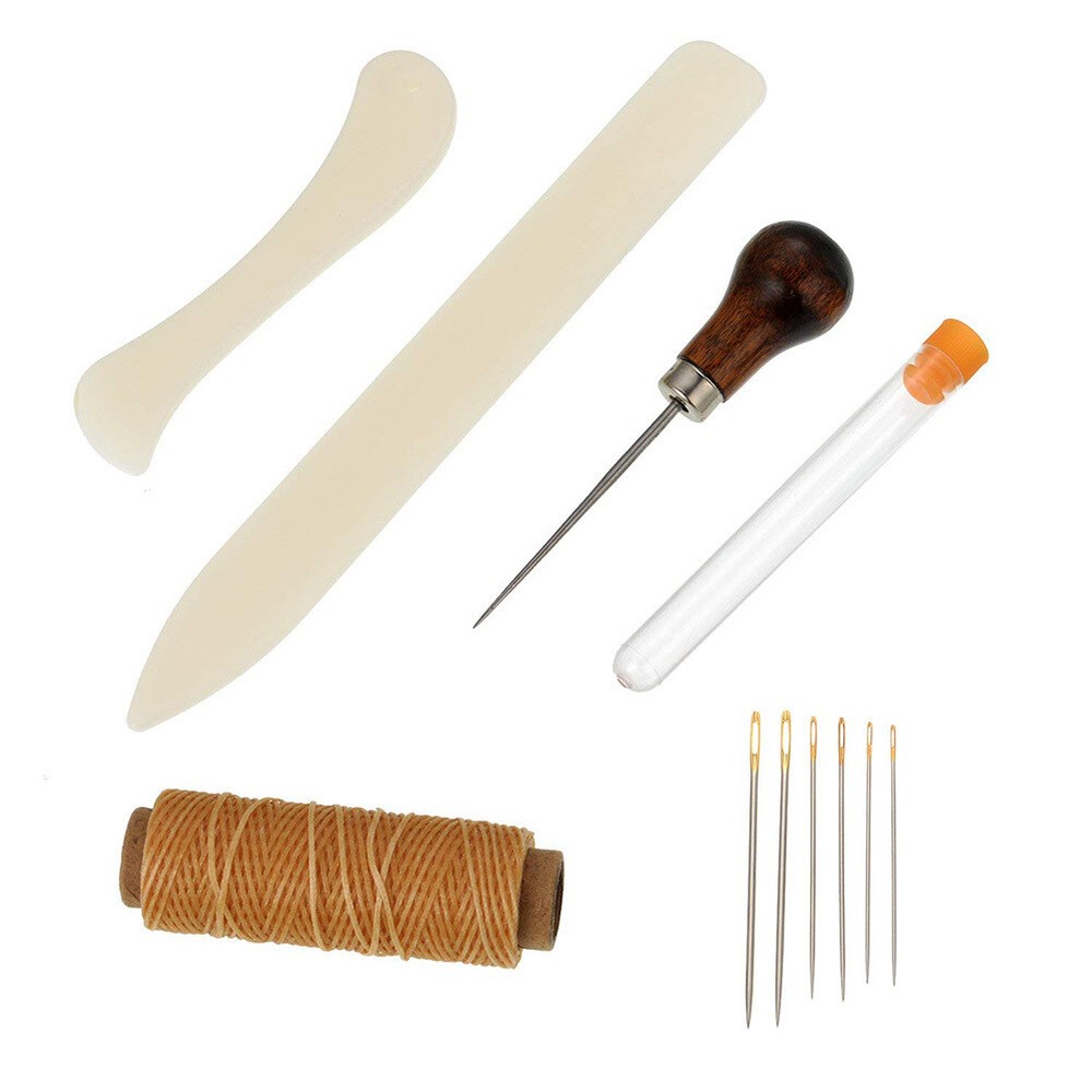 23 Pcs Bookbinding Kit Start Tools Set Bone Folder Paper Creaser Waxed Thread
