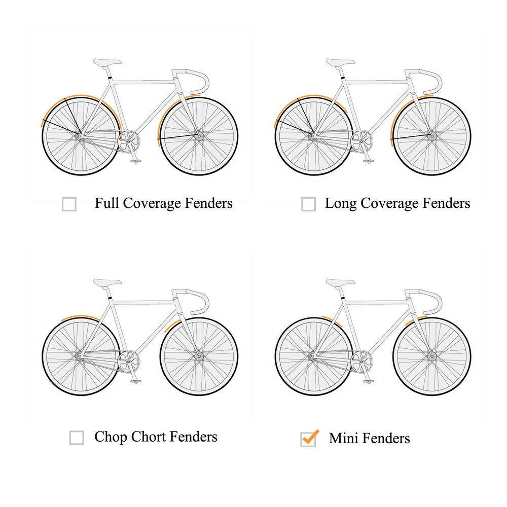 Custom Bamboo Bicycle Mini Fenders