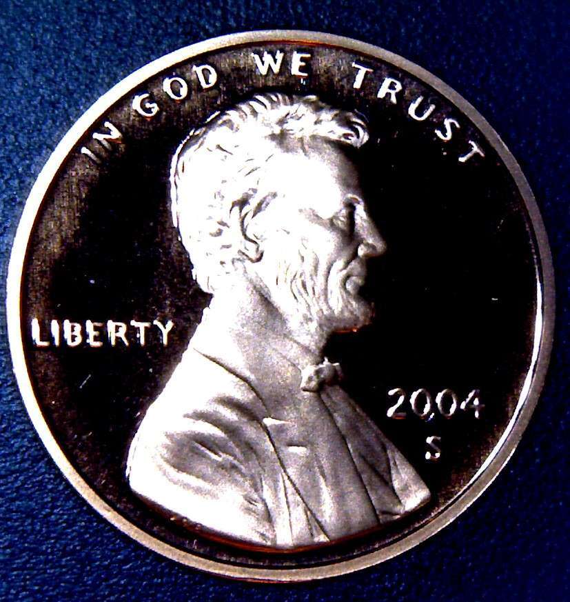 2004-S Proof Lincoln Cent Light Frost