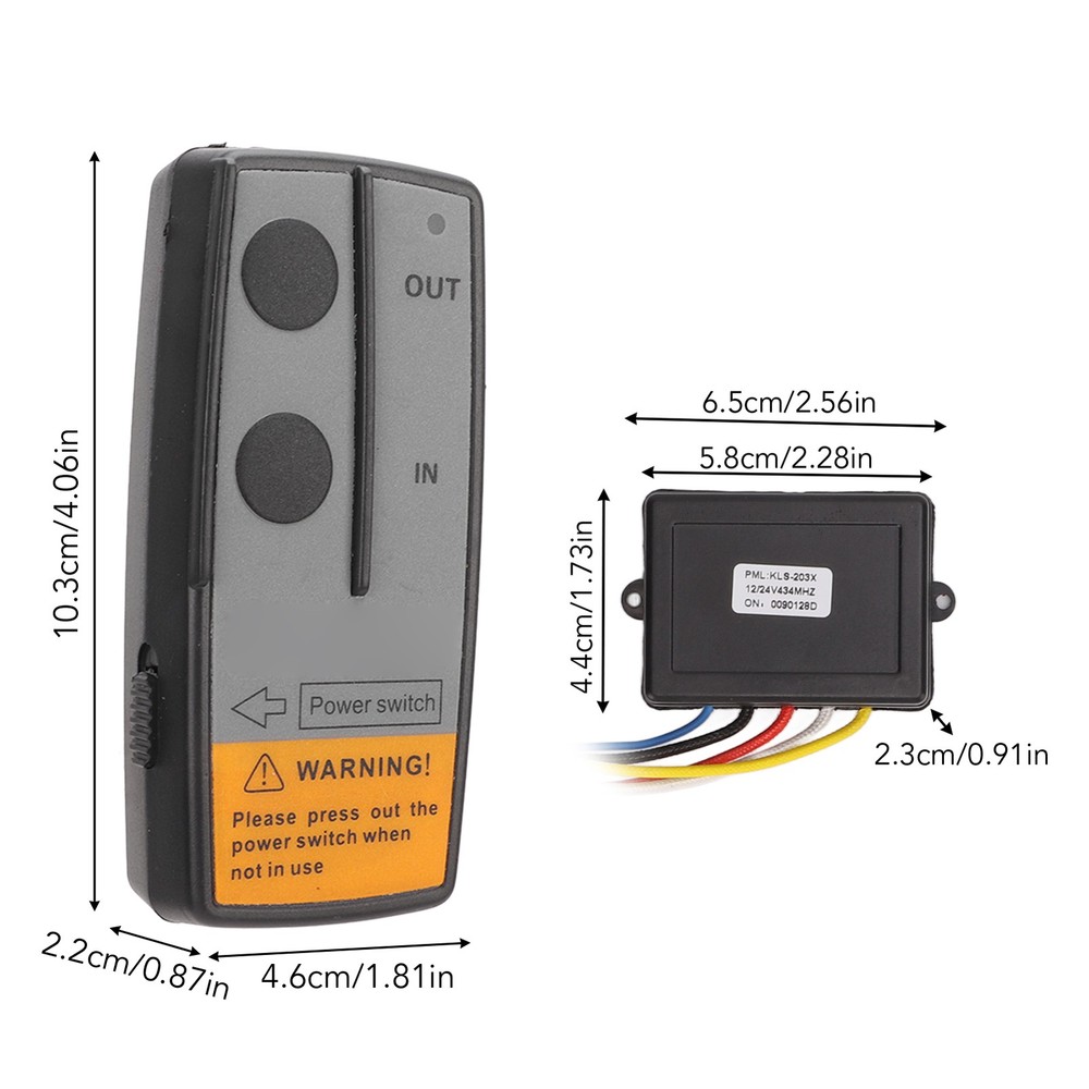Universal Wireless Winch Remote Control Switch High Quality Material Electr CPUR