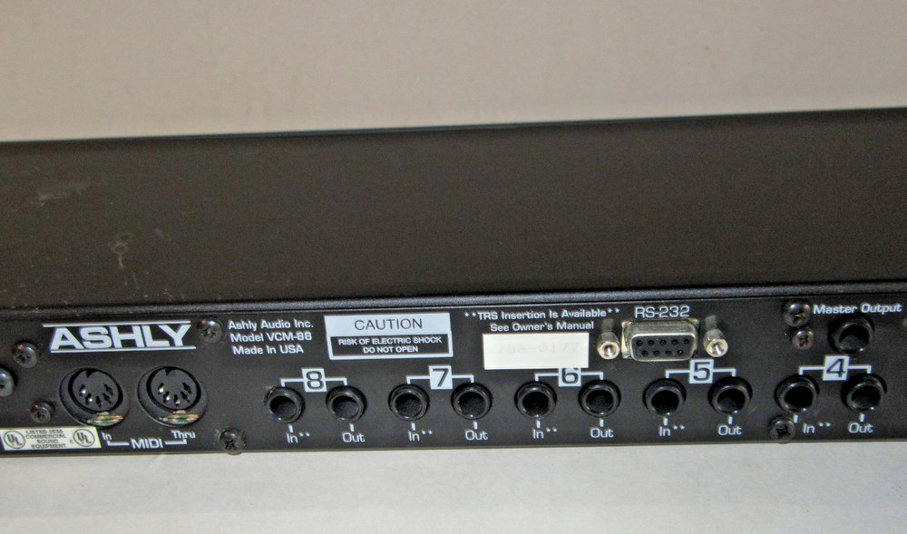 Ashly VCM-88, 8-Channel VCA Matrixing Level Controller - USED