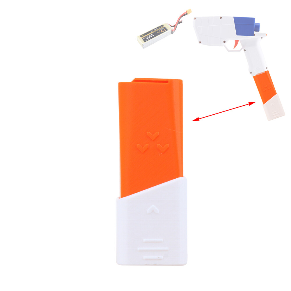 Workermod Extended Lipo Battery Case Straight Type for Hurricane Blaster