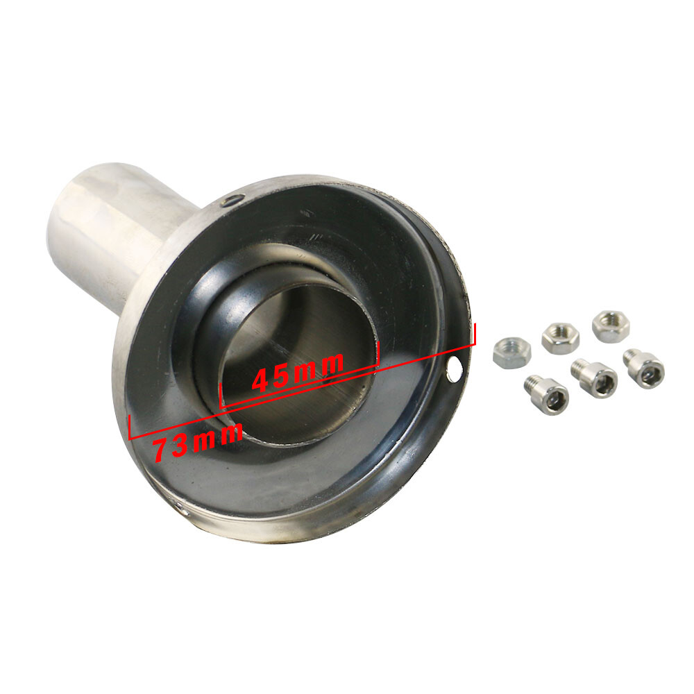 For 3'' Stainless Round Exhaust Muffler Universal Removable DB-Killer Silencer