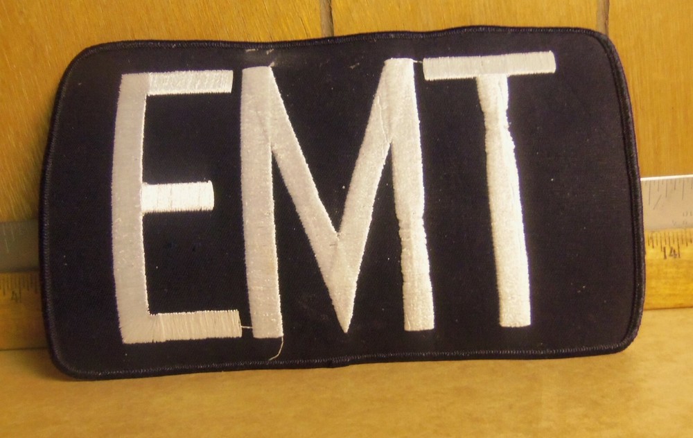 E M T Embroidered Back Patch
