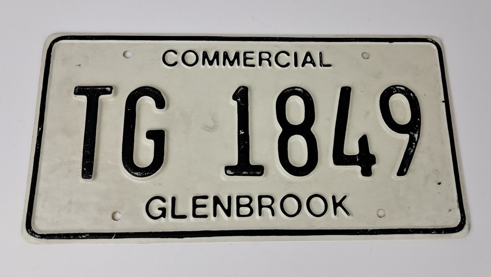 Plastic Faux Glenbrook License Plate