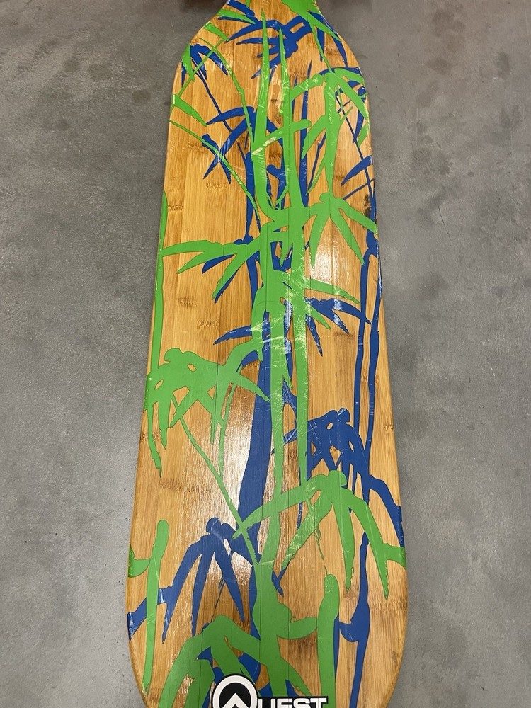 Quest Boards 41" Longboard Skateboard High Performance Open Wheel Design