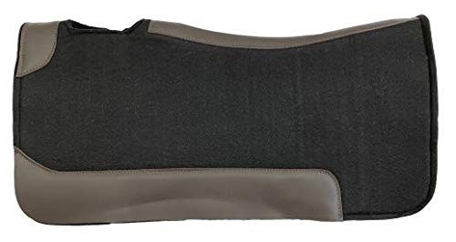 Black Felt Saddle Pad w/ Wear Leathers
