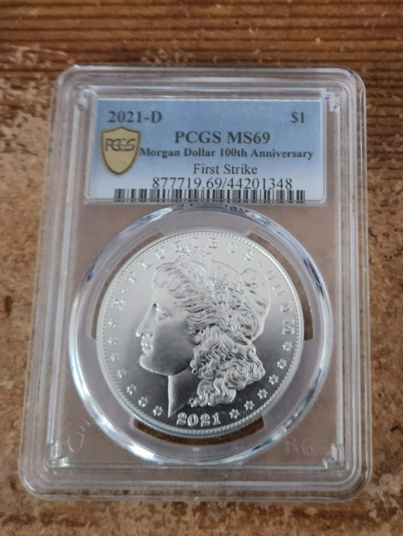 2021 D Morgan Silver Dollar PCGS MS 69 First strike