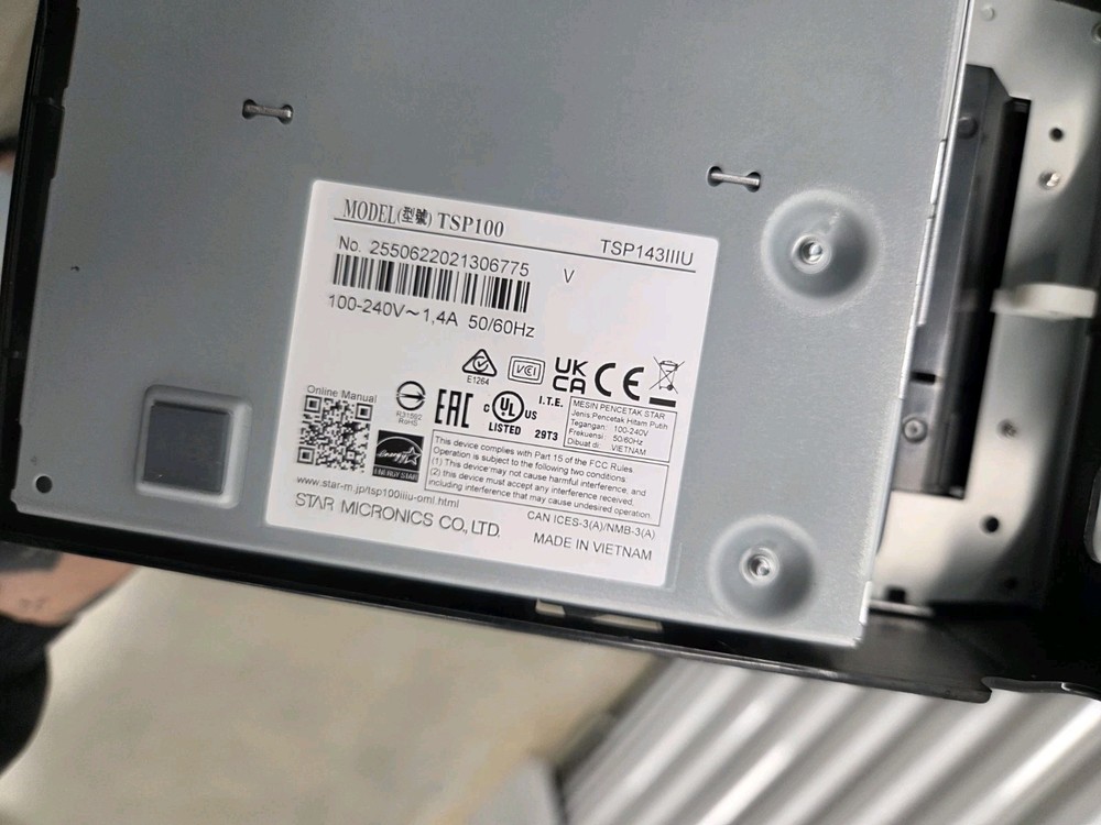 Star Micronics TSP100III Thermal Printer and USB Bundle