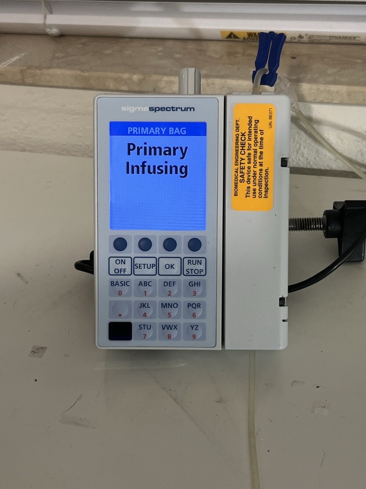 Baxter Sigma Spectrum Infusion Pump Patient Ready.